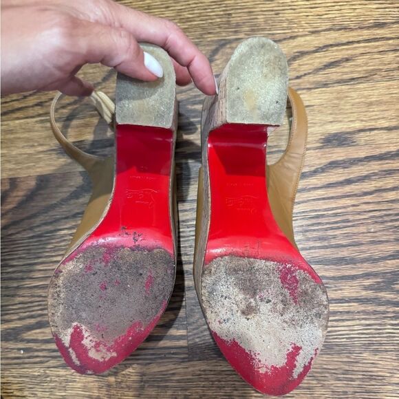 Christian Louboutin - Donna Anna 120 Napa Red Sole Sandals - Picture 5 of 9
